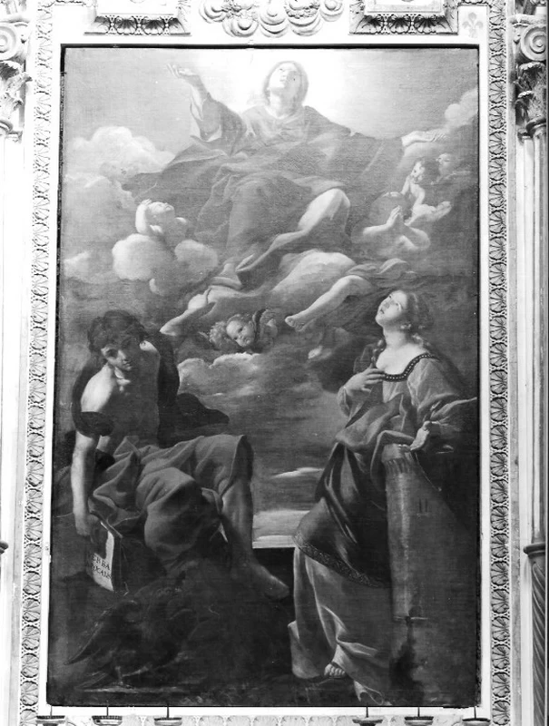 Giovanni Lanfranco-276-Madonna in gloria  - Vallerano, Viterbo - attribuito